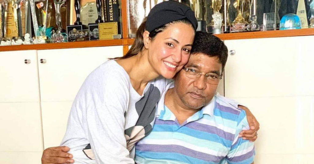 Hina Khan with her father