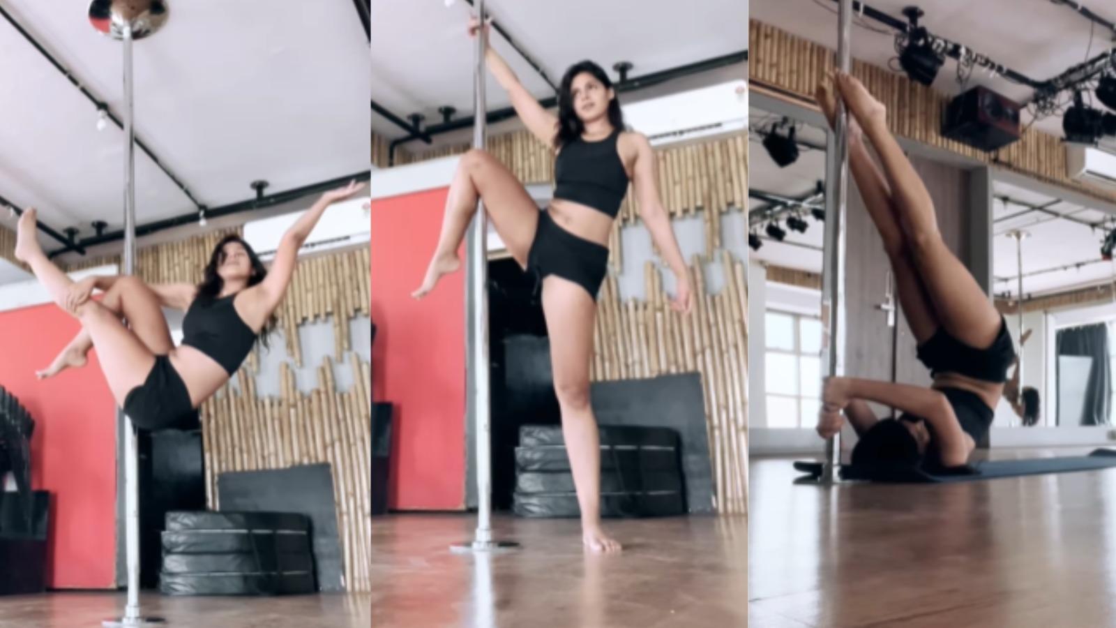 After Kathak, Actress Pranati Rai Prakash Emerges Herself In A New Fitness Regime Through Pole Dancing; Shares Video Of Her Pole Dancing Session In A Sexy Hot Apparel