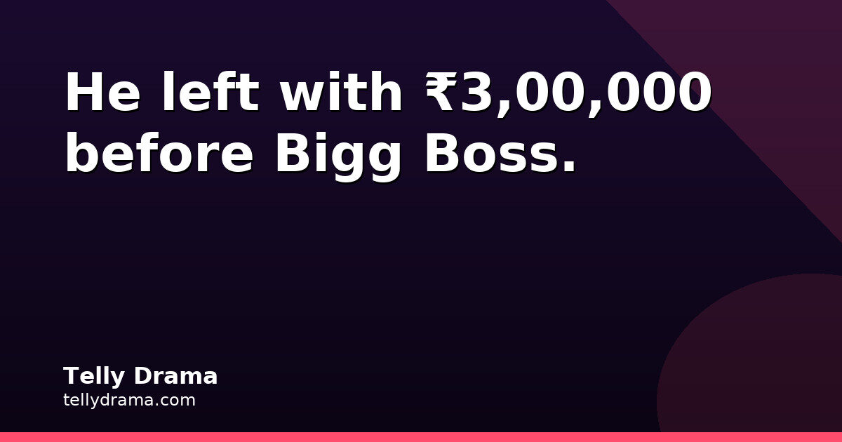 Santhosh Left Minute to Win It with ₹3,00,000